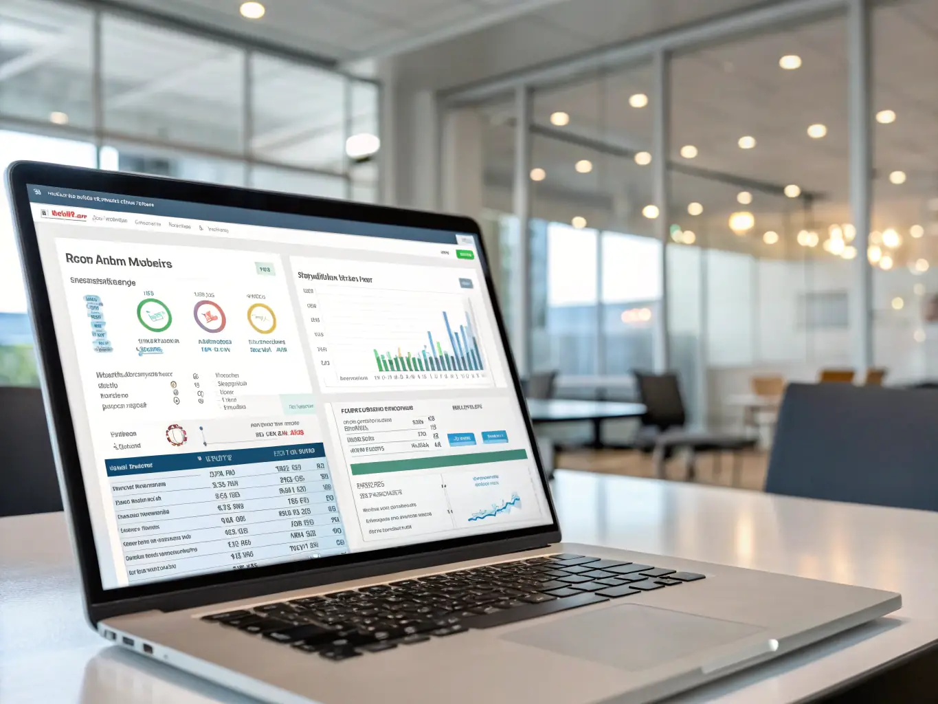 An image of a digital dashboard showing real-time payment statuses and transaction history, emphasizing secure and efficient payment processing for film and TV productions.